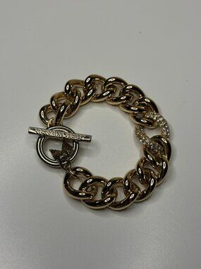 Victorias Secret Gold Chain Diamond Angel Wing Bracelet